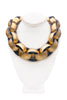 Monies Gold Leaf Oversized Chain Necklace