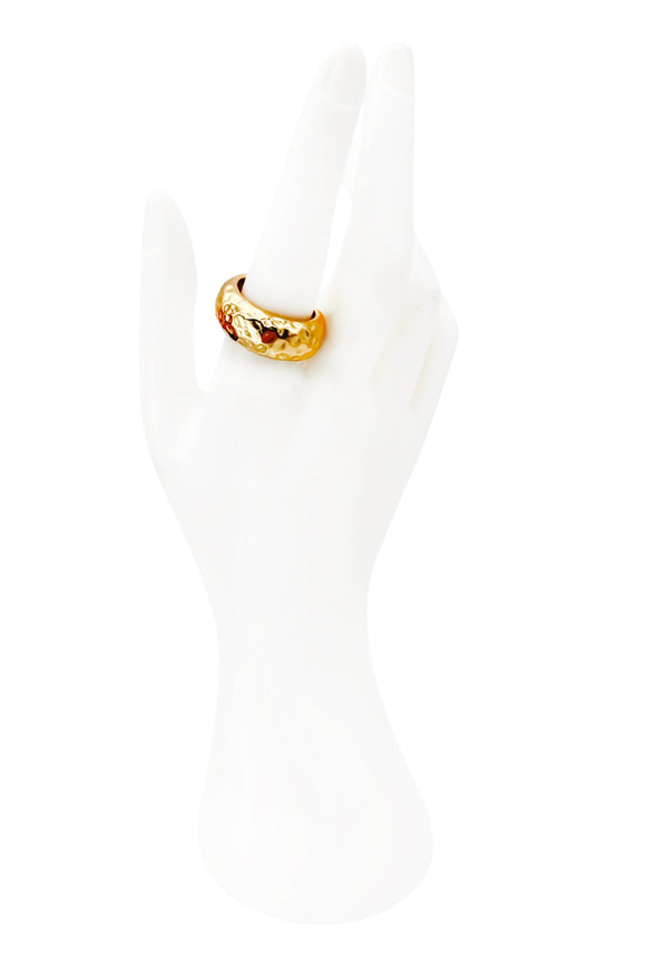 Vintage Gold Textured Ring
