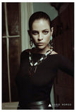 Eddie Borgo Massive Jade & Onyx & Howlite Peaked Link Pendant Egyptian Geometric Necklace