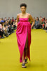 Gucci Pink Silk Slit Cut Out Peplum Gown FW23