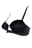 Gucci by Tom Ford Black Satin Quilted Cut Out Bra Runway Spring Summer 2001
