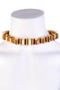 Gucci Gold Bar Heavy Choker Necklace Spring Summer 2012 Runway