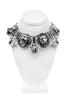 Gucci Silver Crystal Lion Head Necklace Choker