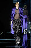 Gucci Black Satin Military Pocket Sharp Shoulder Jacket Runway Spring 2001