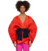 Gucci Red Pleated Round Circle Issey Miyake Style Top Jacket Runway Spring 2019