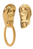Gucci Gold Ear Set Right Side Has Gold Hoop Schiaparelli Style Earrings