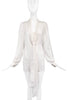Gucci White Silk Chiffon Extra Long Bow Blouse