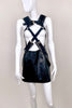 Junya Watanabe Comme des Garcons Black Leather Metal Harness Dress