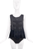 Helmut Lang Black Conceptual Rib Cage Tank Top Men's Runway Show 2003