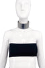 Vintage Oversized Silver Metallic High Neck Collar Choker Necklace