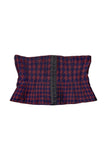 Trend Les Copain Red Black Houndstooth Checkered Corset