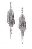 Isabel Marant Crystal Chain Mail Draped Earrings