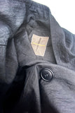 Issey Miyake Black Nylon Oversize Cocoon Coat