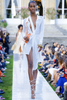 Jacquemus White Sheer Strap Drapped Dress Spring 2019