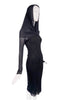 Jean Paul Gaultier Black Nylon Mesh Nun Habit Hood Stretch Dress