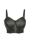 Jean Paul Gaultier x Lotta Volkova Black Corset Satin Bra Top