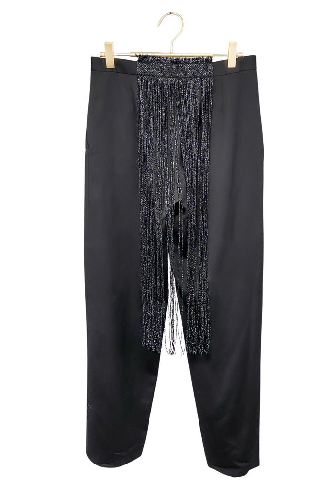 Jurgi Persoons Black Pants with Glitter Fringe on Back