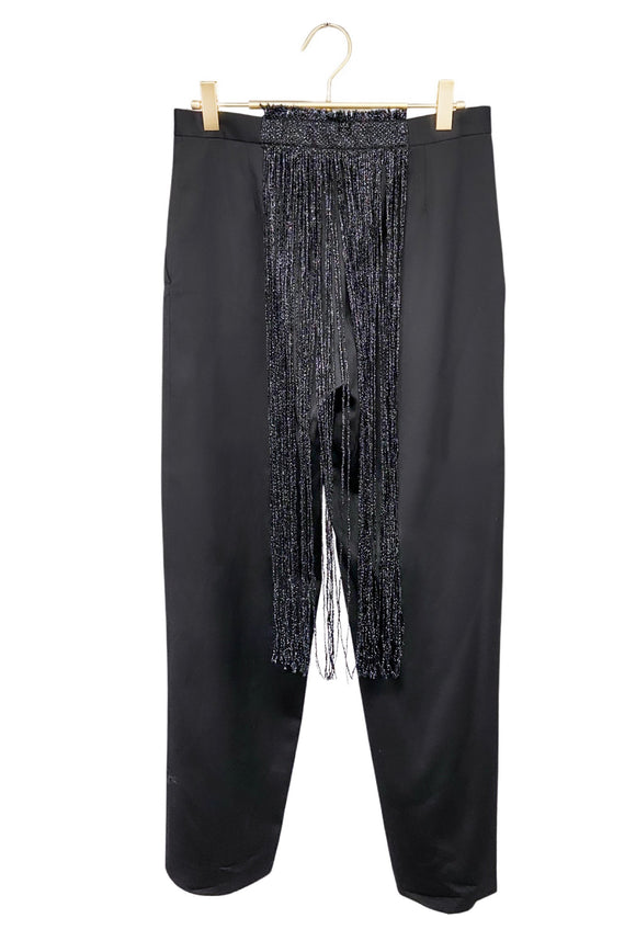 Jurgi Persoons Black Pants with Glitter Fringe on Back
