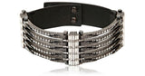 Lanvin Dedale Silver Crystal Art Deco Choker Necklace Runway Spring Summer 2013