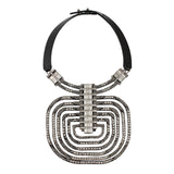 Lanvin Dedale Art Deco Crystal Collar Pendant