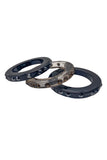 Lanvin Clear Lucite Bangles with Chocolate Crystals & Black Lucite with Jet Black Crystals