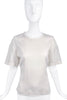 Lanvin White Ivory Silk T-shirt Top
