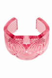 Lara Bohinc Pale Pink Lucite Resin Swirl Bracelet