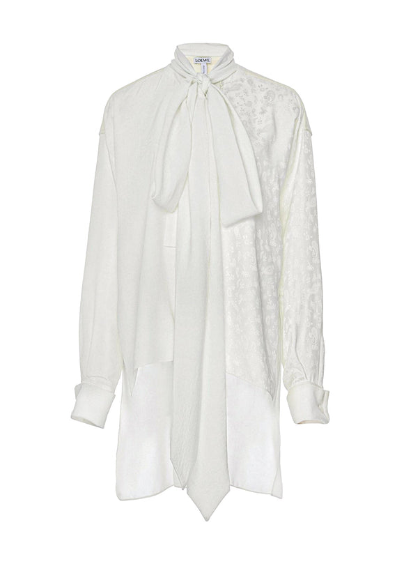 Loewe Oversized Silk Jacquard Print Blouse - BOUTIQUE PURCHASE PRICE