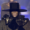 Marc Jacobs x Stephen Jones Black Couture Wide Brim Flat Top Hat FW2018