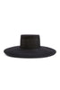 Marc Jacobs x Stephen Jones Black Couture Wide Brim Flat Top Hat FW2018