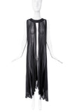 Maison Martin Margiela Black Chiffon Cape