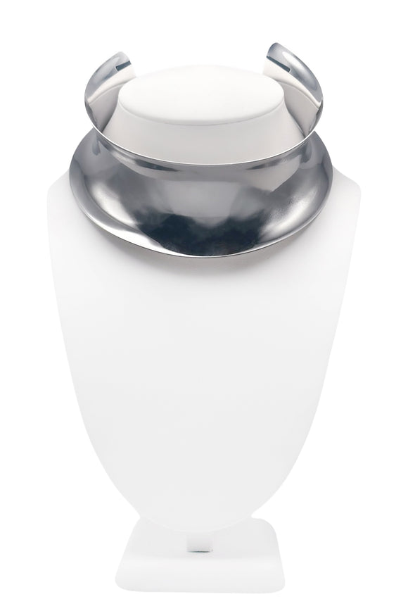 Maison Margiela Silver Chrome Choker Collar Necklace
