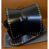 Alexander McQueen Black Leather Silver Metal Grommet Eyelid Corset Belt Pre Fall 2017