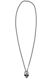 Alexander McQueen Silver Metal Divided Detachable Long Skull Necklace - BOUTIQUE PURCHASE PRICE