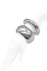Alexander McQueen Silver Chrome Big Dome Bracelet