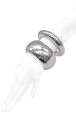 Alexander McQueen Silver Chrome Big Dome Bracelet