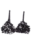 Alexander McQueen Mcq Black Sequin Bra Top