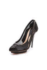 Alexander McQueen Mcq Black Fishnet Mesh Plateau Pump Shoes Size 38