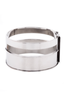 Alexander McQueen Silver Cut Out Cuff Bracelet