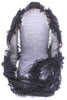 Molly Goddard Black Tulle Ruffle Sheer Versatile Cape Hood Cloak Cardigan Jacket