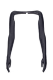 Mugler Black Spandex Over Shoulder Harness Sleeve Gloves Top