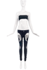 Nasir Mazhar Black Cut Out Bondage Lace Up Runway Pants