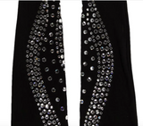 Norma Kamali Black Crystal Snake Opera Gloves
