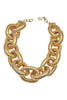 Vintage Gold Oversized Saint Laurent Style Chain Link Necklace