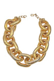 Vintage Gold Oversized Saint Laurent Style Chain Link Necklace