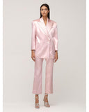 Philosophy di Lorenzo Serafini Baby Pink Satin Suit Trouser FW2020