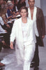 Helmut Lang Off White Fuzzy "Feather" Paper Coat