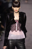 Yves Saint Laurent Pink Chiffon and Black Lace Baby Doll Camisole FW2003 - BOUTIQUE PURCHASE PRICE #