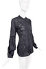 Roberto Cavalli Black Eyelet Lace Cut-Out Blouse
