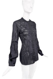 Roberto Cavalli Black Eyelet Lace Cut-Out Blouse